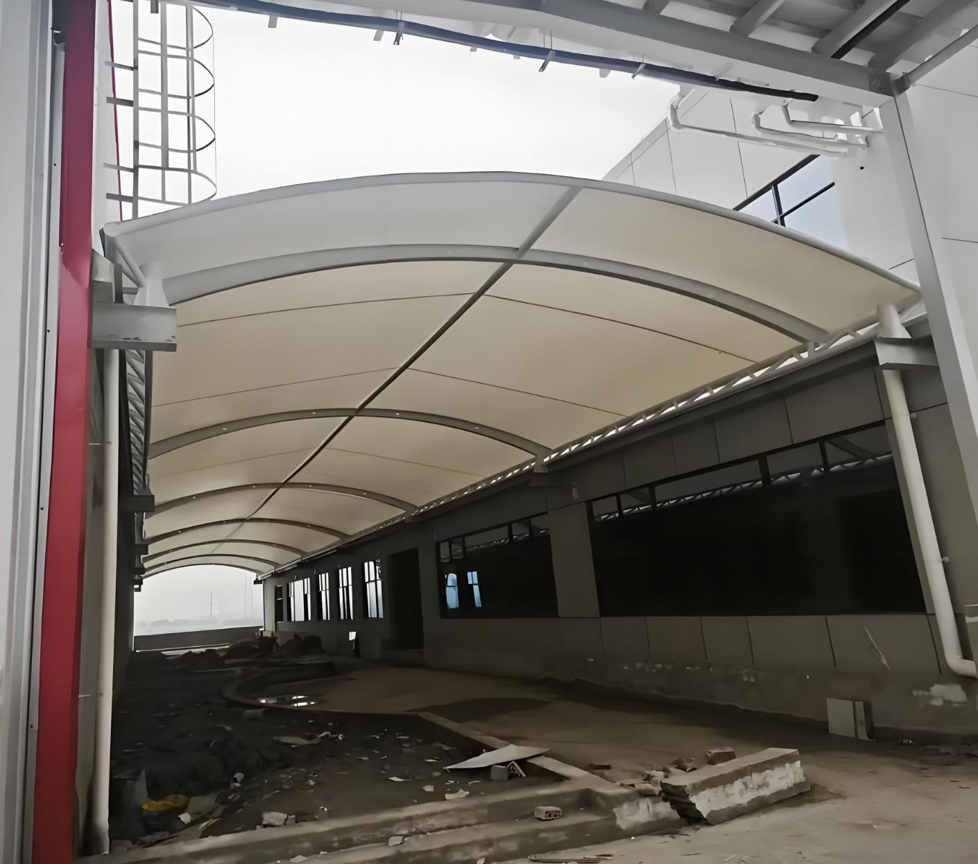 膜结构走道棚